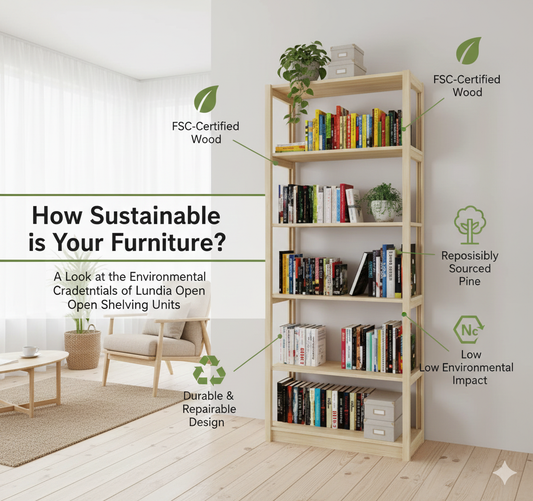 How Sustainable is Your Furniture? A Look at the Environmental Credentials of Lundia Open Shelving Units