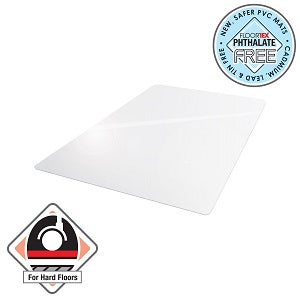 Advantagemat PVC Rectangular Chair Mat for Hard Floors