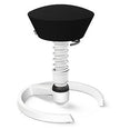 black stool with white base