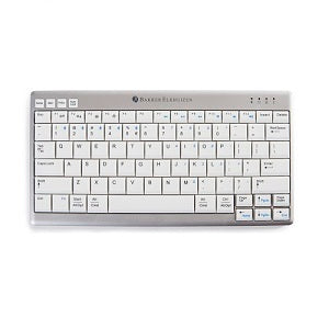 silver compact keyboard with black lettering
