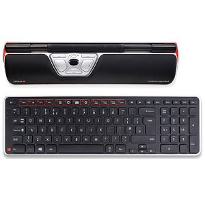 image showing both the contour balance keyboard and contour rollermouse red 