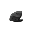 black vertical mouse with 3 buttons and scroll wheel