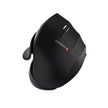 Black Contour Unimouse with adjustable body angle and thumb support, featuring a contoured design for ergonomic use.