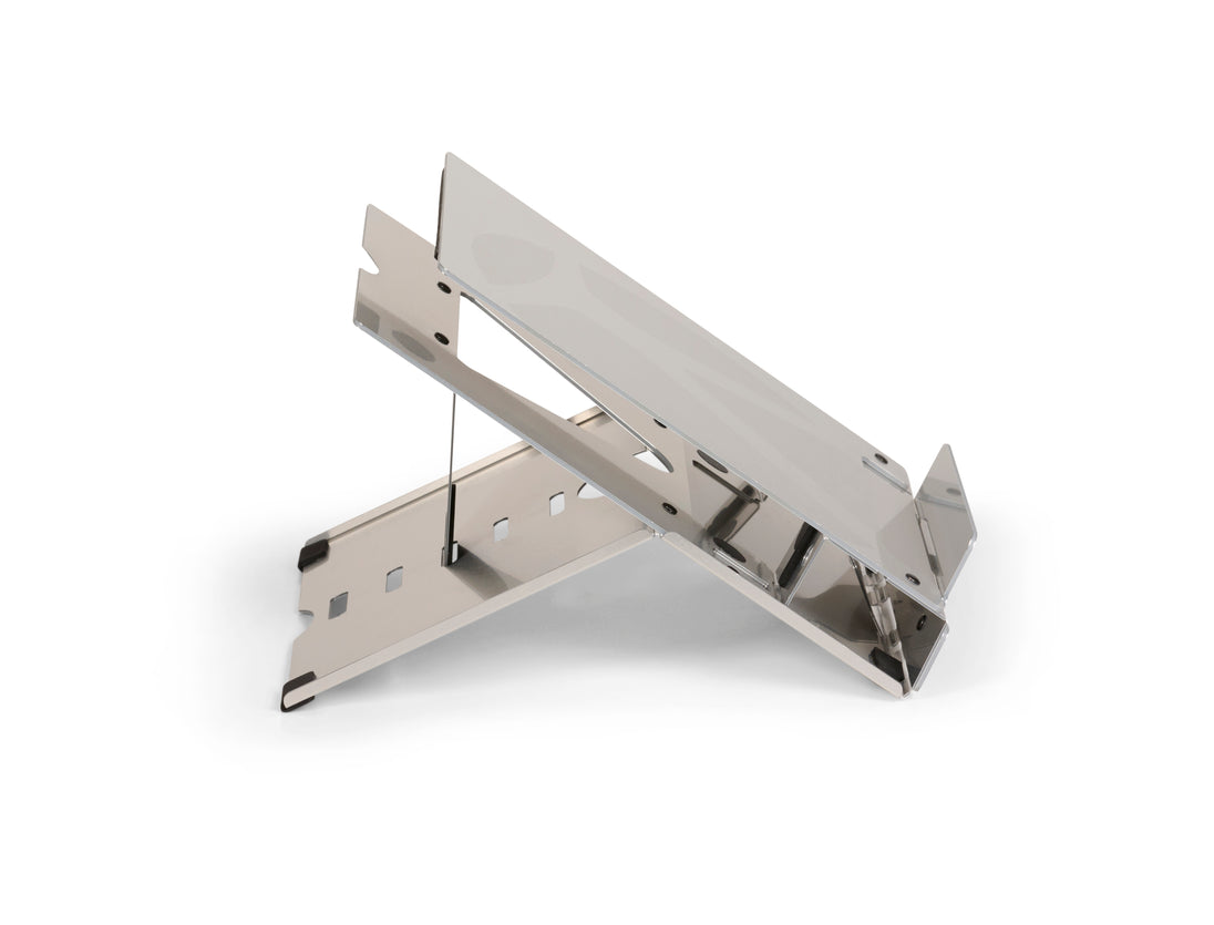 image showing a side profile of the bakker elkhuizen ergo q 260 laptop stand