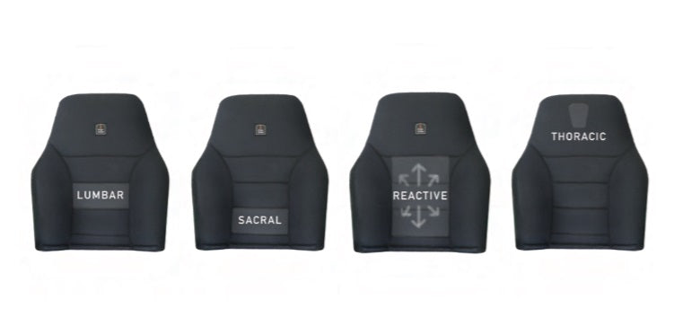image showing different air cells available in the ergodriver back support