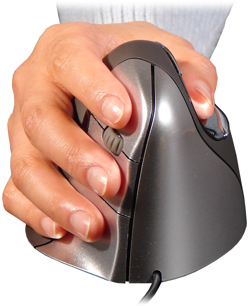 hand holding evoluent vertical mouse 4