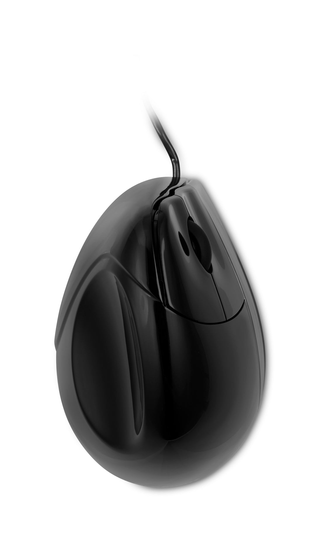 black and silver vertical mouse