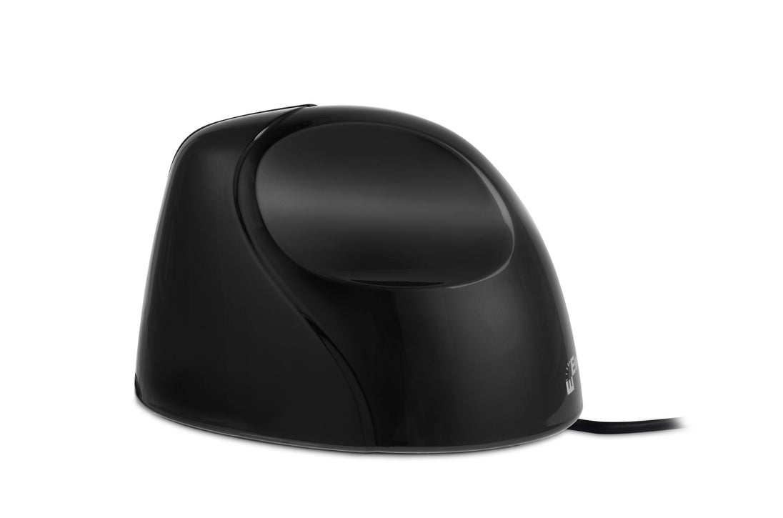 black mouse with thumb rest