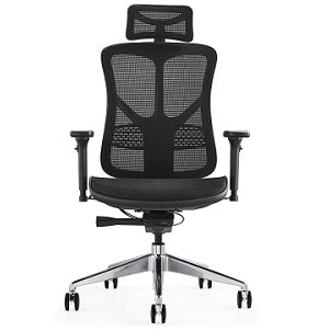 Black Hood Seating F94 101 Series Mesh Chair with armrests and headrest
