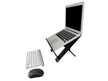 image showing ergonomic cafe go eco ridge laptop stand in use with a seperate keyboard and mouse