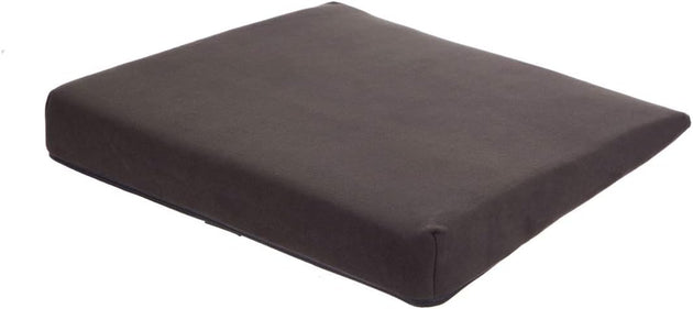 A black slimline wedge cushion designed to level a car seat and promote proper spine position.