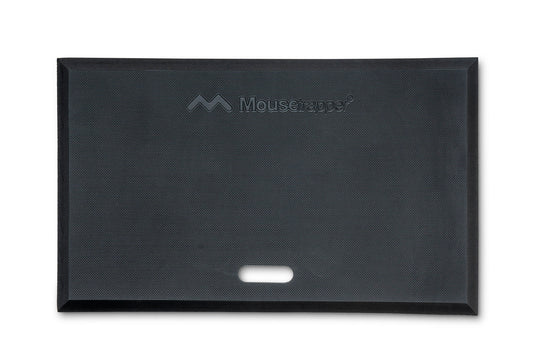 black cushioned mat for standing on