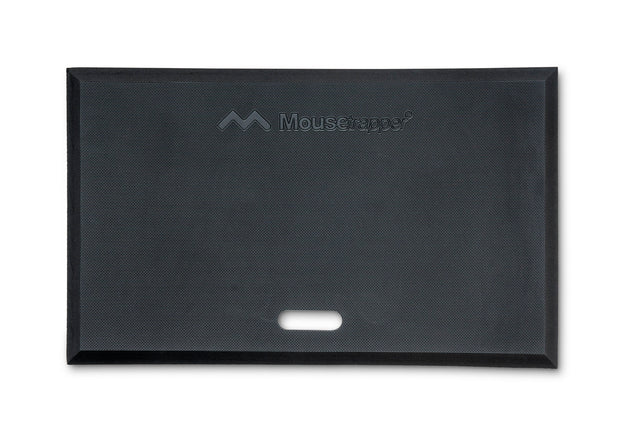 black cushioned mat for standing on