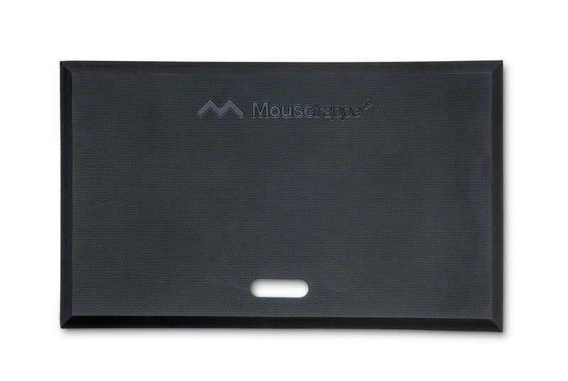 black cushioned mat for standing on