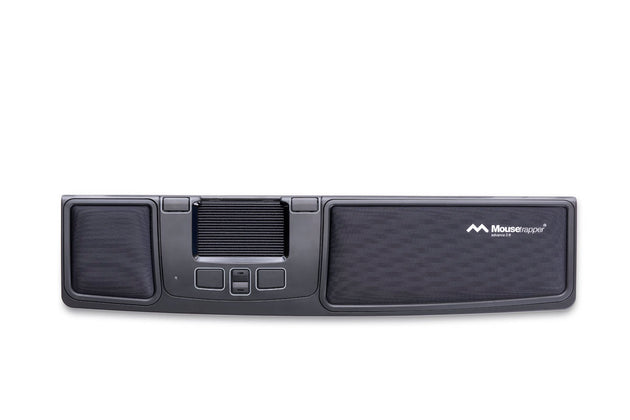 black central mouse with cushion wrist support