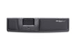black roller style central mouse with black cushioned wrist support