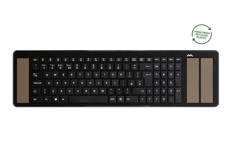 black mousetrapper keyboard with in built solar power