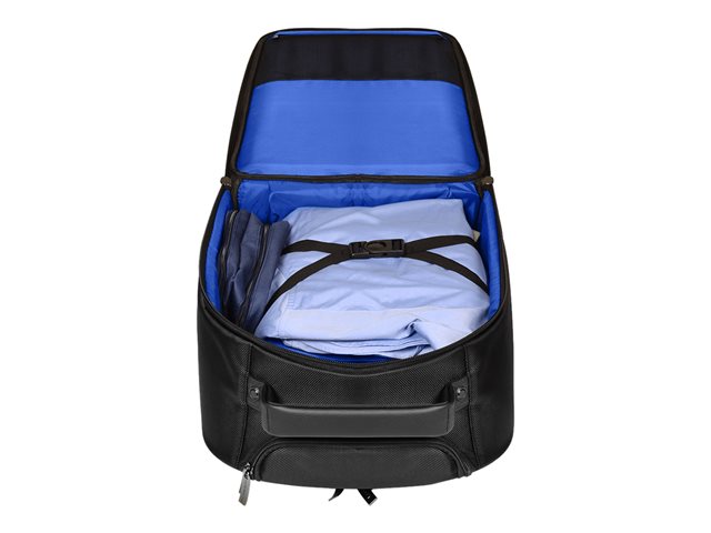 image showing internal storage compartment of the port chicago laptop trolley backpack
