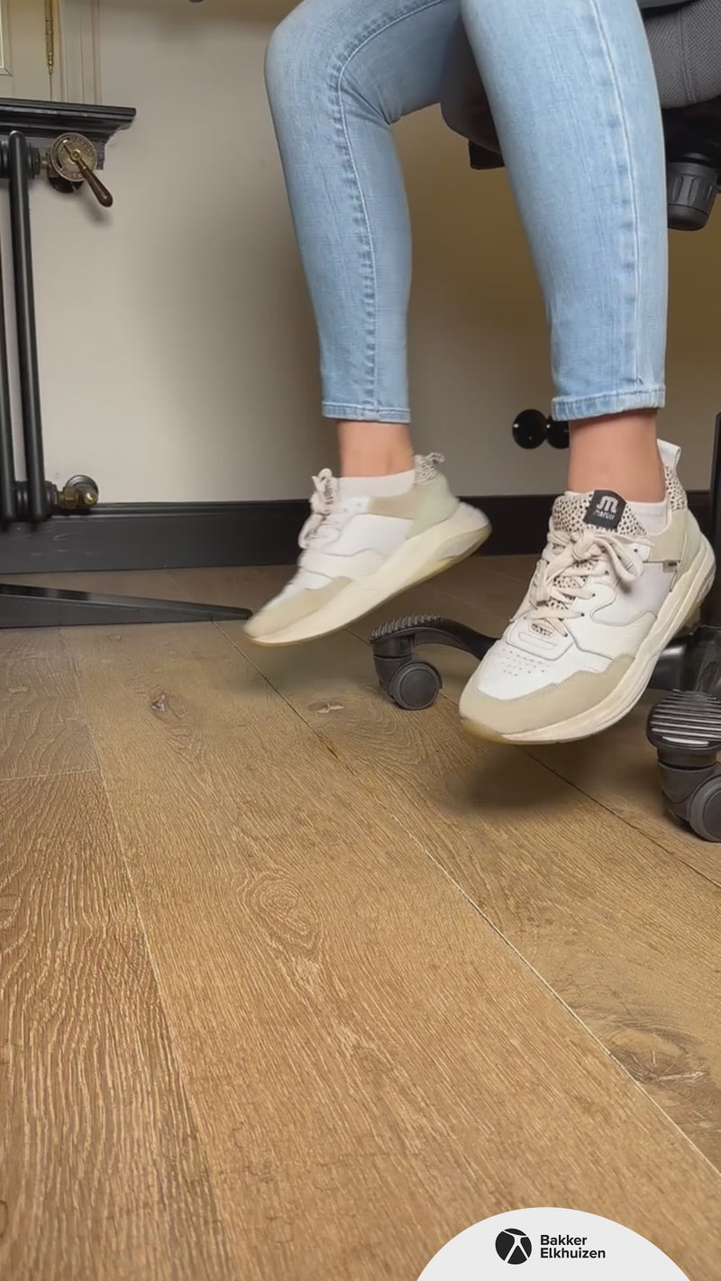 vide showing the different positions available with the footrest no.3