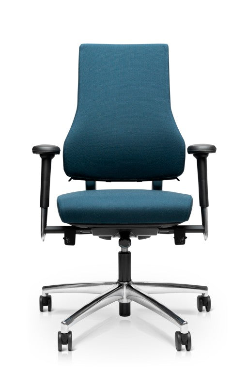 image showing high back office chair in blue