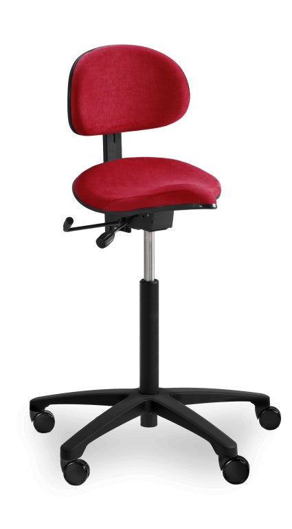 red rh support 4501 with black 5 point base