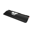 image showing rollermouse red plus with black padded wrist support and red trim