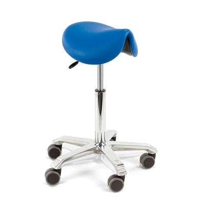 Blue Score Amazone Saddle Stool with no seams for medical or dental use