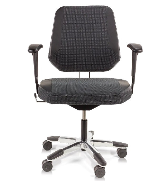 black score maxxline bariatric chair with polished aluminium base