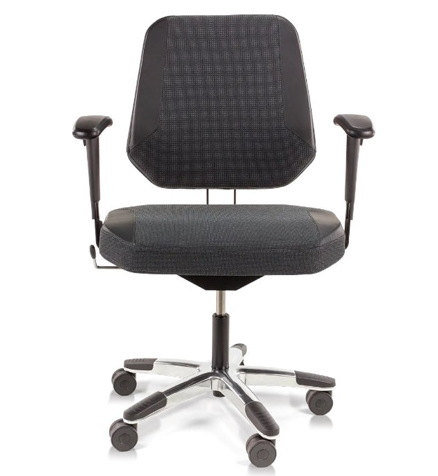 black score maxxline bariatric chair with polished aluminium base