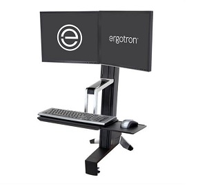 Ergotron Workfit-S Dual Sit-Stand Workstation